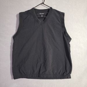 Taylormade Mens Black Sleeveless V Neck Golf Vest Size XL